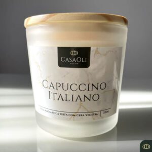 Vela de Capuccino Italiano: 1 aroma delicioso e envolvente! 1 Conheça a Vela de Capuccino Italiano da Casa Oli Decor