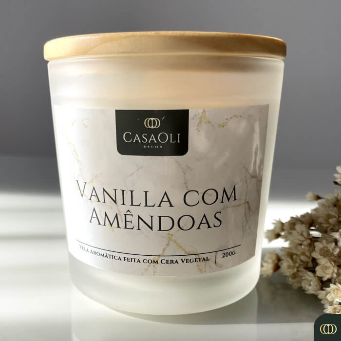 Conheça a Vela de Vanilla com Amêndoas da Aroma D'Oli