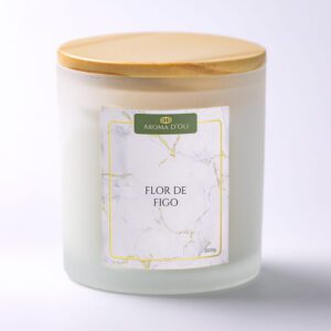 AROMA D'OLI 7 Vela Aromática de Flor de Figo 200 gramas - Aroma D'Oli