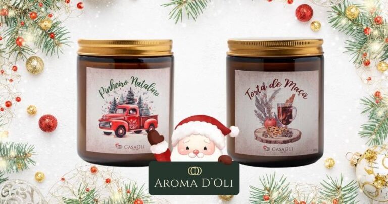 AROMA D'OLI 32 Vela Aromática Natalina: o Presente Perfeito para um Natal Memorável